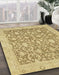 Machine Washable Abstract Cinnamon Brown Rug in a Family Room, wshabs2497