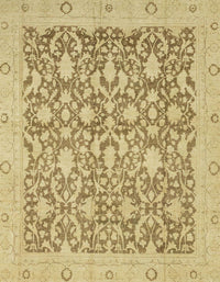 Machine Washable Abstract Cinnamon Brown Rug, wshabs2497