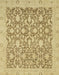 Machine Washable Abstract Cinnamon Brown Rug, wshabs2497