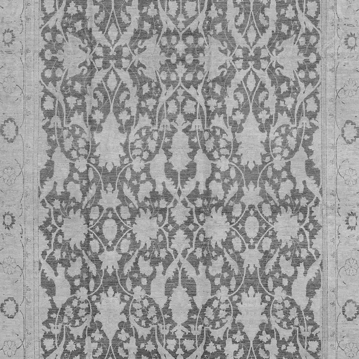 Machine Washable Oriental Gray Traditional Rug, wshabs2497gry