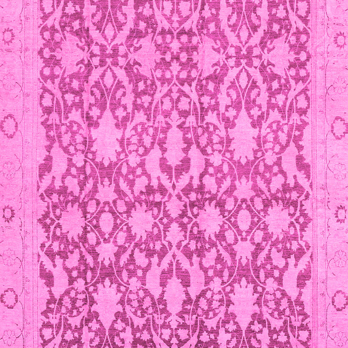 Machine Washable Oriental Pink Traditional Rug, wshabs2497pnk