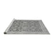 Sideview of Machine Washable Oriental Gray Traditional Rug, wshabs2497gry