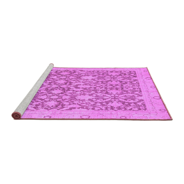 Sideview of Machine Washable Oriental Purple Traditional Area Rugs, wshabs2497pur
