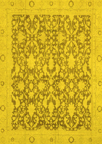 Oriental Yellow Traditional Rug, abs2497yw