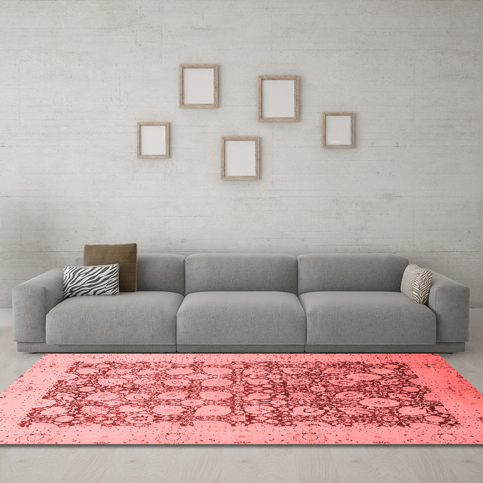 Traditional Red Washable Rugs