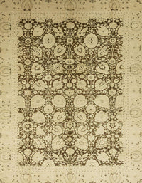 Machine Washable Abstract Light Brown Rug, wshabs2498