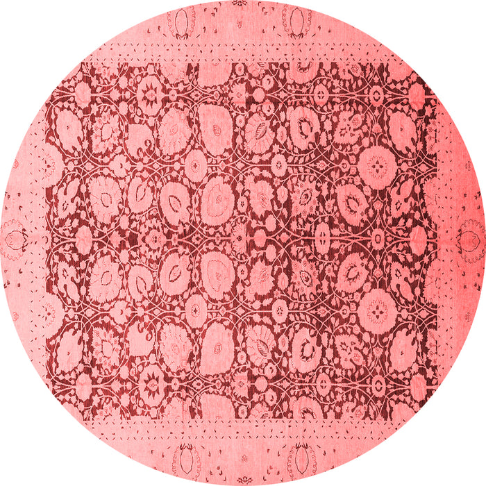 Machine Washable Oriental Red Traditional Rug, wshabs2498red