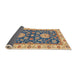 Sideview of Abstract Puce Purple Oriental Rug, abs2499