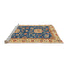 Sideview of Machine Washable Abstract Puce Purple Rug, wshabs2499