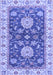 Machine Washable Oriental Blue Traditional Rug, wshabs2499blu