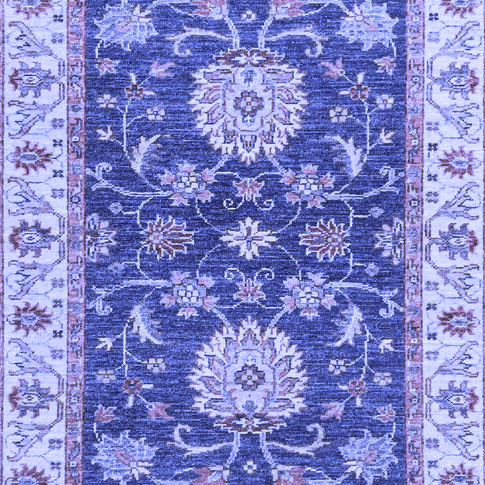 Machine Washable Oriental Blue Traditional Rug, wshabs2499blu