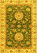 Oriental Yellow Traditional Rug, abs2499yw