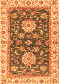 Oriental Orange Traditional Rug, abs2499org