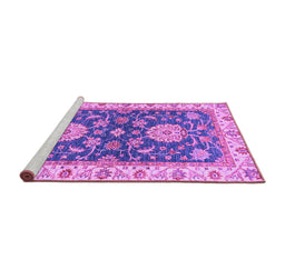Sideview of Machine Washable Oriental Purple Traditional Area Rugs, wshabs2499pur