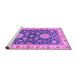 Sideview of Machine Washable Oriental Purple Traditional Area Rugs, wshabs2499pur