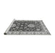 Sideview of Machine Washable Oriental Gray Traditional Rug, wshabs2499gry