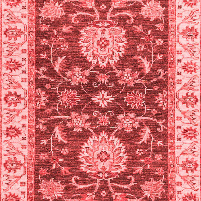 Machine Washable Oriental Red Traditional Rug, wshabs2499red