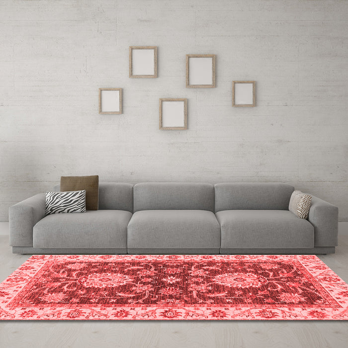 Traditional Red Washable Rugs