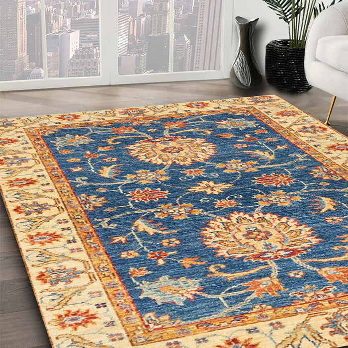 Machine Washable Abstract Puce Purple Rug in a Family Room, wshabs2499