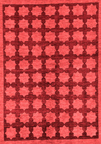 Abstract Red Modern Rug, abs249red