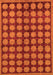 Machine Washable Abstract Orange Modern Area Rugs, wshabs249org