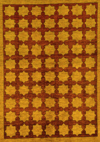 Abstract Yellow Modern Rug, abs249yw