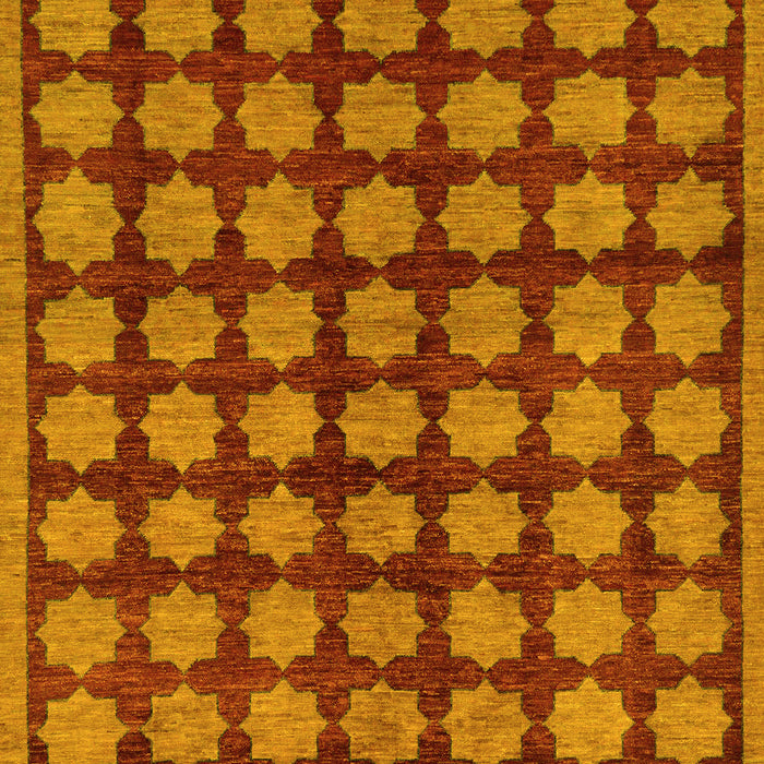 Abstract Yellow Modern Rug, abs249yw