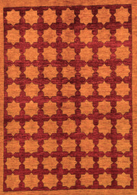 Abstract Orange Modern Rug, abs249org