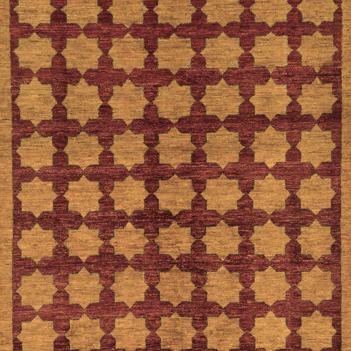 Abstract Brown Modern Rug, abs249brn