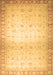 Machine Washable Abstract Brown Modern Rug, wshabs24brn