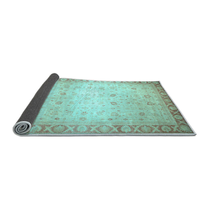 Sideview of Abstract Light Blue Modern Rug, abs24lblu