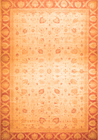 Abstract Orange Modern Rug, abs24org