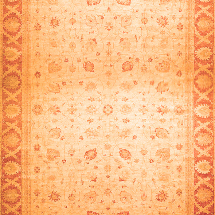 Abstract Orange Modern Rug, abs24org