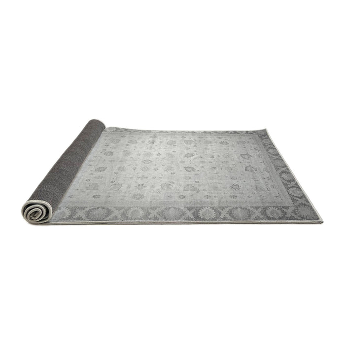 Sideview of Abstract Gray Modern Rug, abs24gry