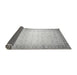 Sideview of Abstract Gray Modern Rug, abs24gry