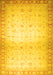 Machine Washable Abstract Yellow Modern Rug, wshabs24yw