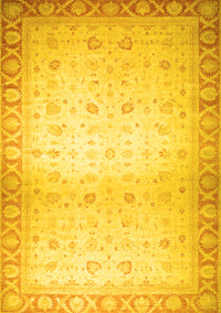 Abstract Yellow Modern Rug, abs24yw