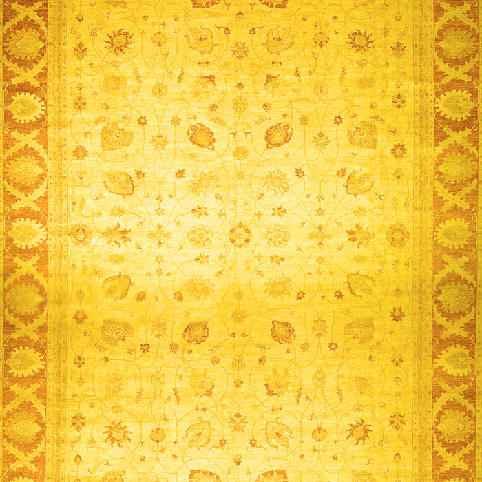 Abstract Yellow Modern Rug, abs24yw