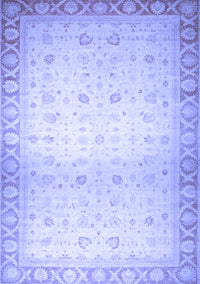 Abstract Blue Modern Rug, abs24blu