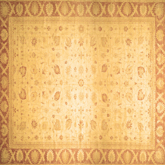 Square Abstract Brown Modern Rug, abs24brn