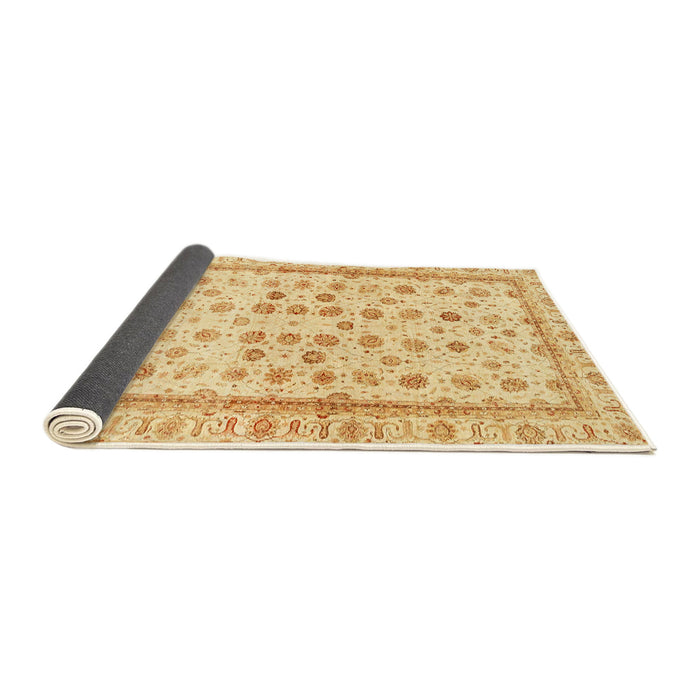 Sideview of Abstract Mustard Yellow Oriental Rug, abs25