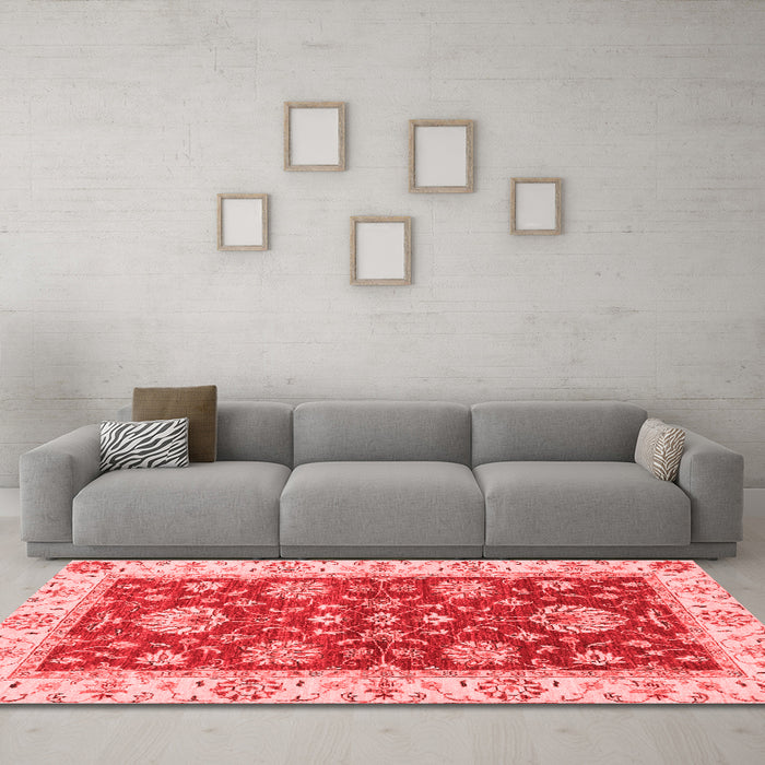 Traditional Red Washable Rugs