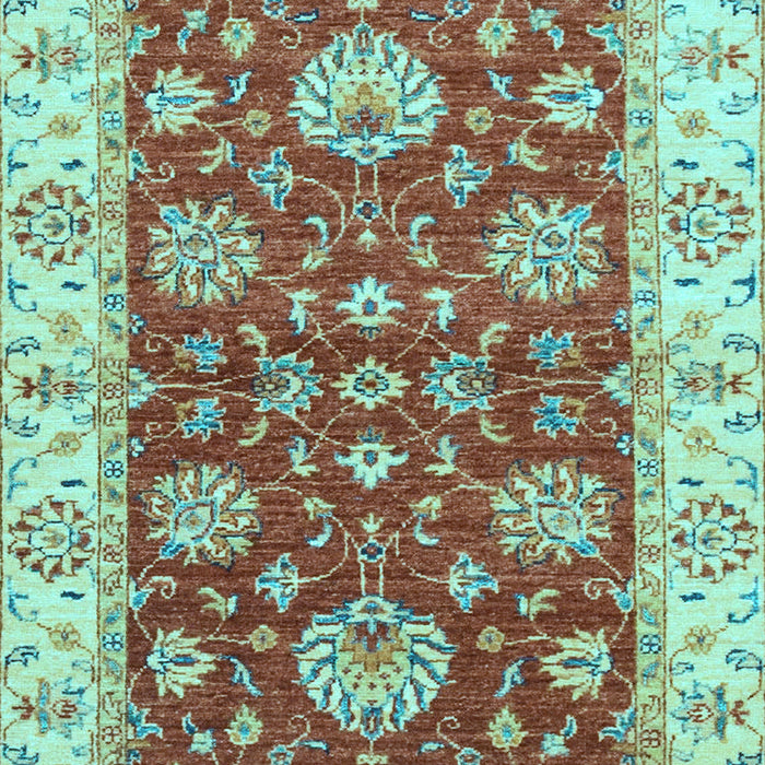 Machine Washable Oriental Light Blue Traditional Rug, wshabs2500lblu