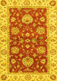 Oriental Yellow Traditional Rug, abs2500yw