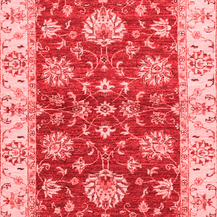 Machine Washable Oriental Red Traditional Rug, wshabs2500red