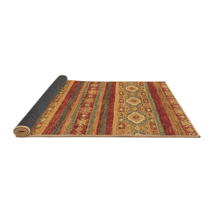Sideview of Abstract Brown Modern Rug, abs2501brn