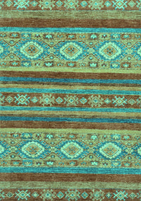 Abstract Turquoise Modern Rug, abs2501turq