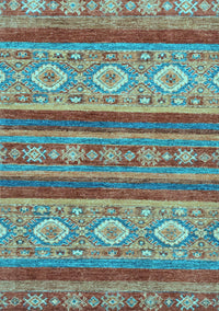 Abstract Light Blue Modern Rug, abs2501lblu