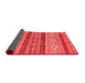 Abstract Red Modern Area Rugs