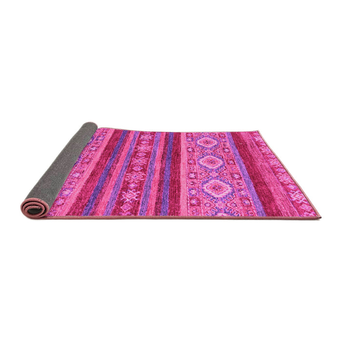 Sideview of Abstract Pink Modern Rug, abs2501pnk